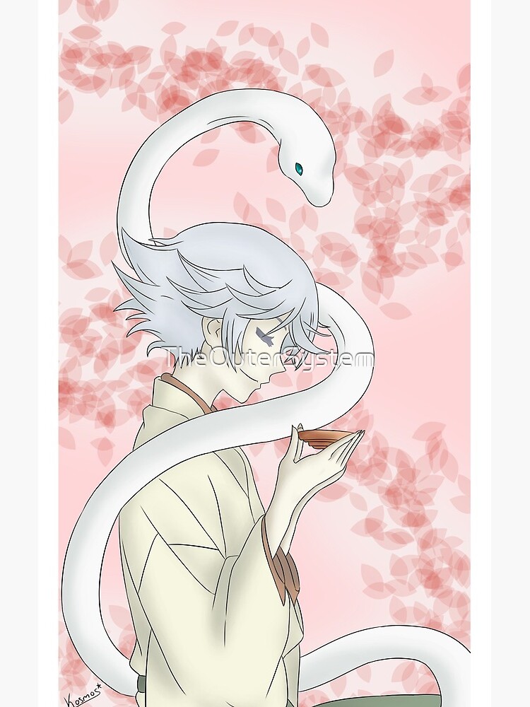 Kamisama Kiss Mizuki Drinking Sake Shower Curtain - Image 2