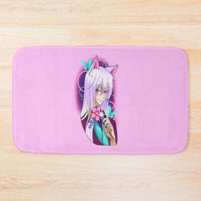 Tomoe And Flower Clip Bath Mat
