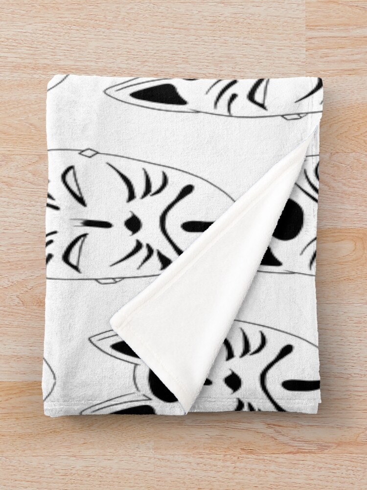 Kitsune Mask Throw Blanket - Image 2