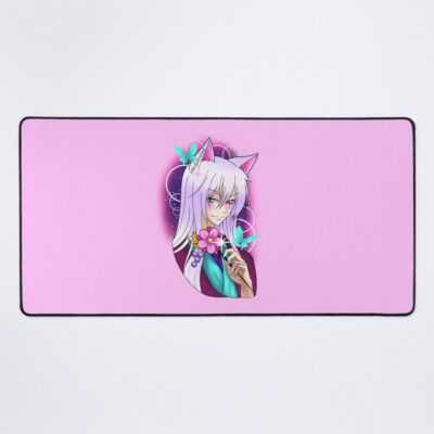 Tomoe And Flower Clip Mouse Pad
