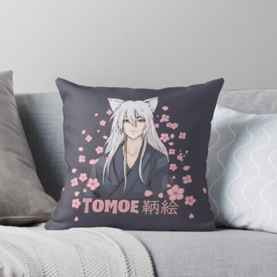 Tomoe Kamisama Cherry Blossom Petals Throw Pillow