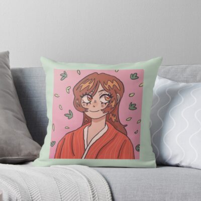 Nanami In Spring Throw Pillow